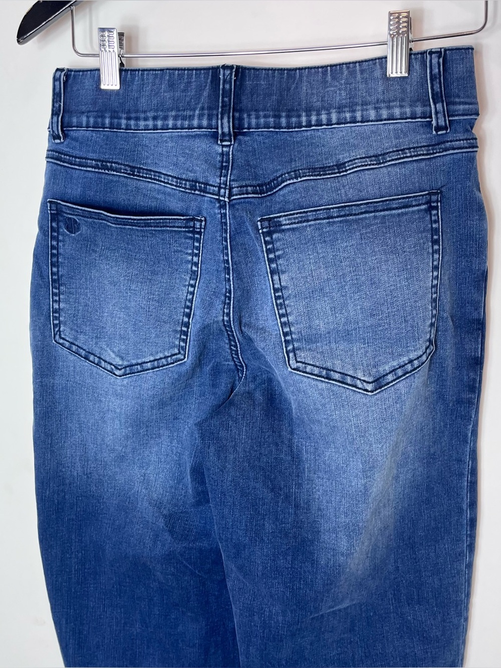 Betabrand Four-Pocket Yoga Denim Pants Blue Medium Women's Jeans Stretchy - Picture 5 of 6